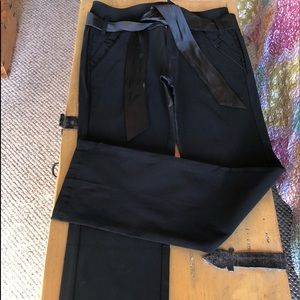 DNKY SOHO JEAN Tuxedo Style/ Satin Sash Belt NWOT